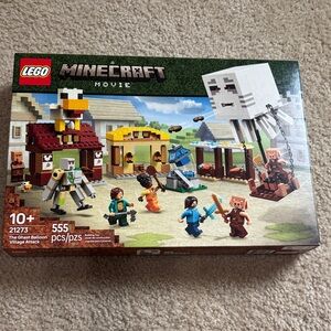 LEGO Minecraft Movie with Ghast Balloon Village